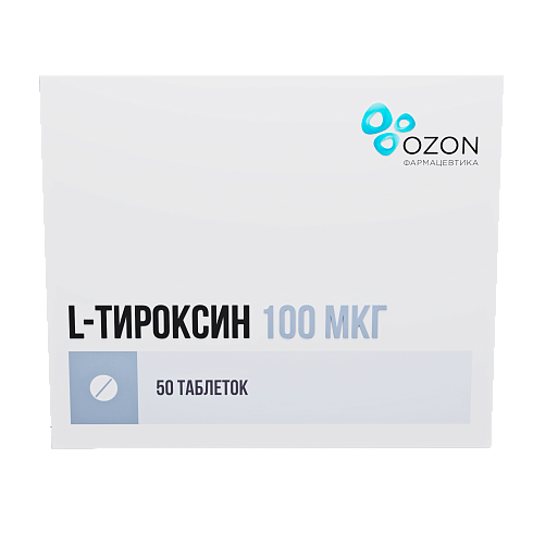 L-тироксин таб 100мкг №50 Озон